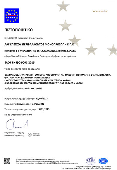 Πιστοποίηση ISO 9001